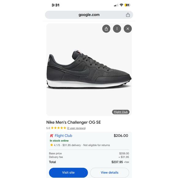 RARE!!! Nike Challenger OG SE Iron Grey Black - EXCELLENT CONDITION! - Picture 6 of 14